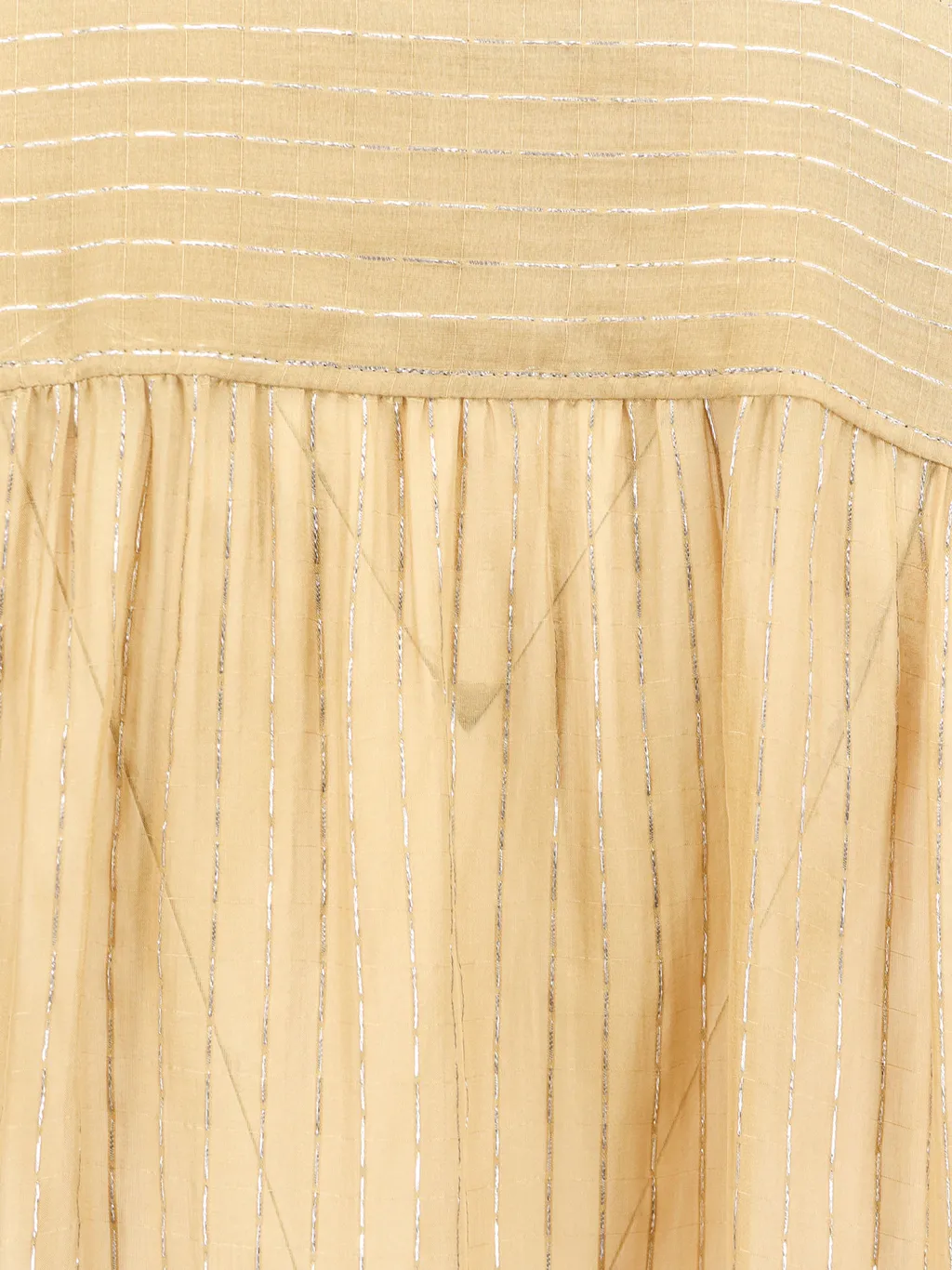 Tie-Neck Striped Blouse