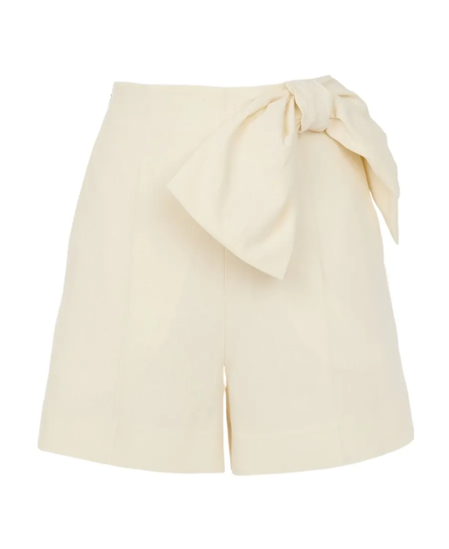 Bow Detailed High-Rise Shorts