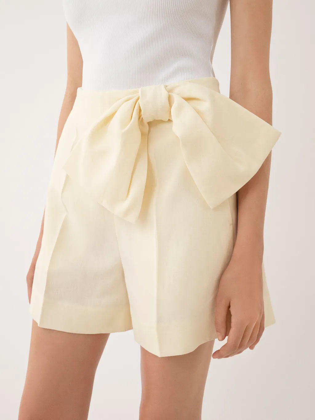 Bow Detailed High-Rise Shorts