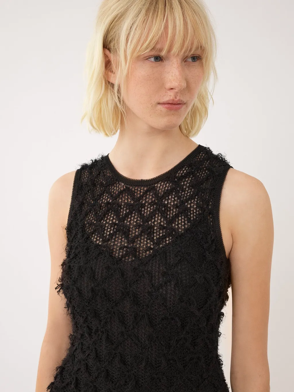 Lace Detailed Flared Mini Dress