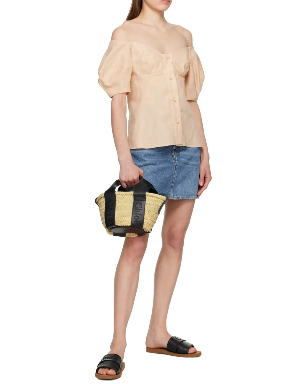 Sense Open Top Small Basket Bag