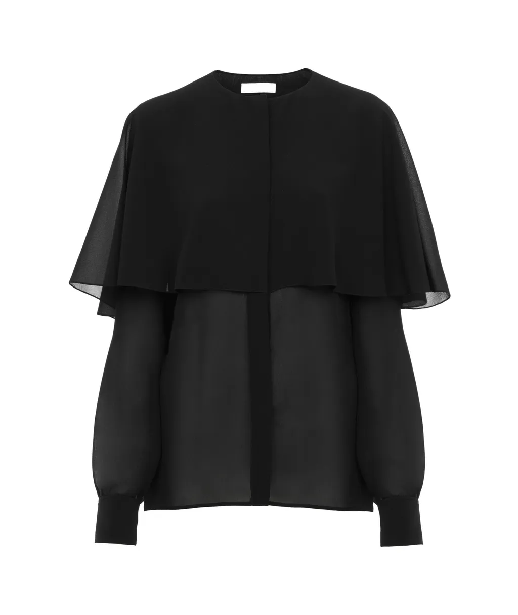 Crewneck Straight Hem Long-Sleeved Shirt