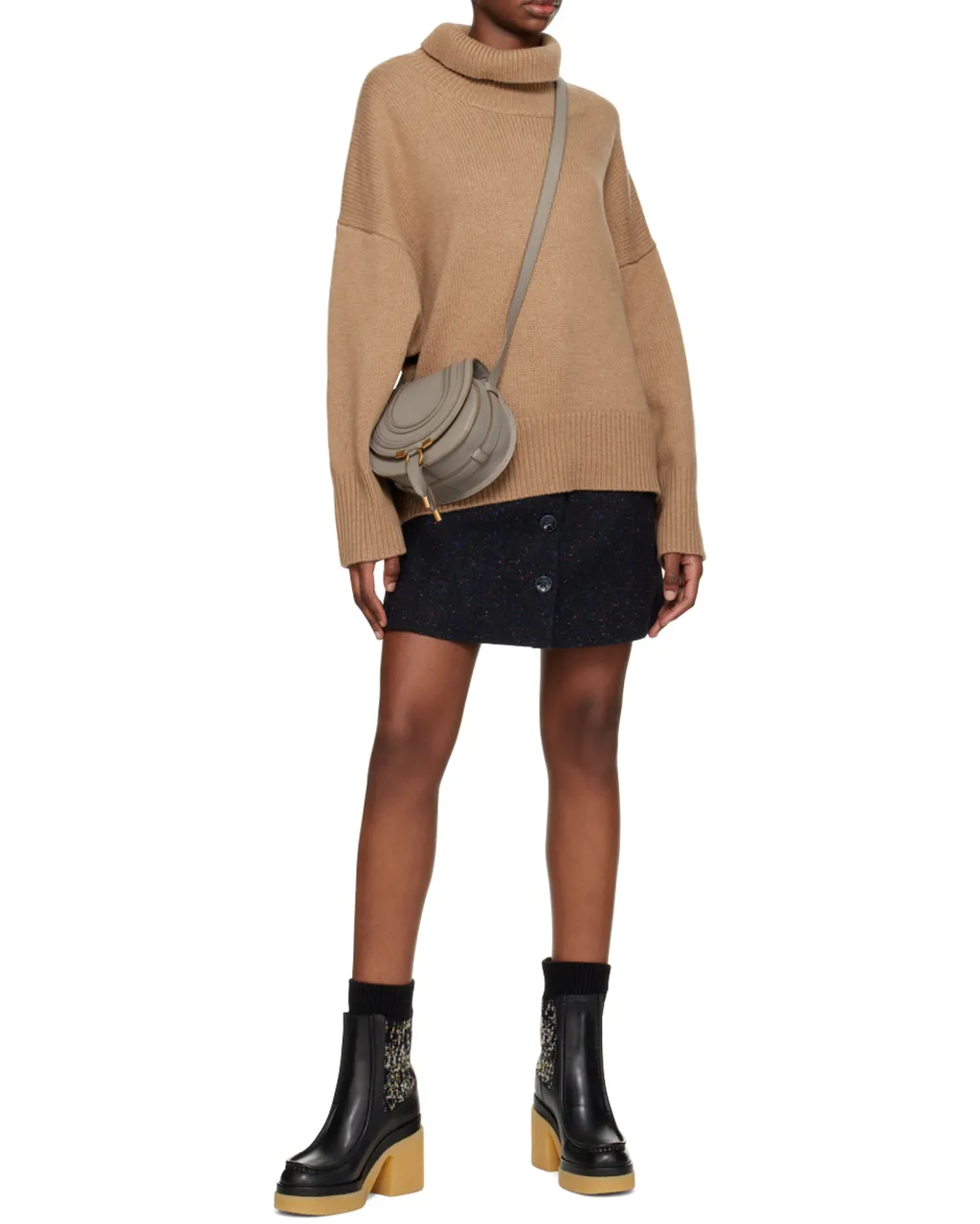 Marcie Foldover Small Saddle Bag