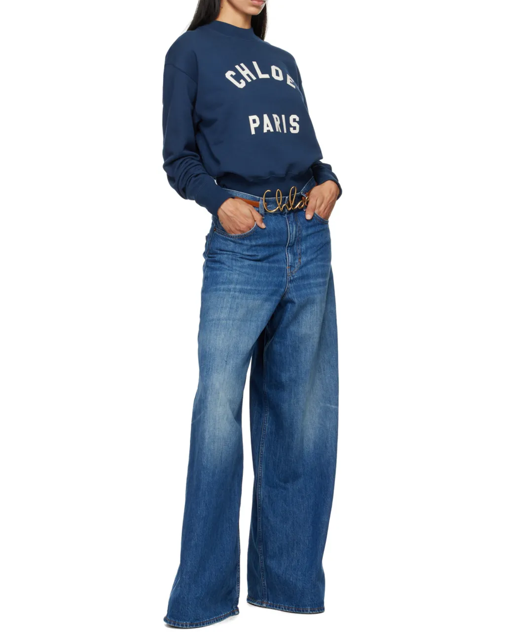 Wide-Leg Palazzo Jeans