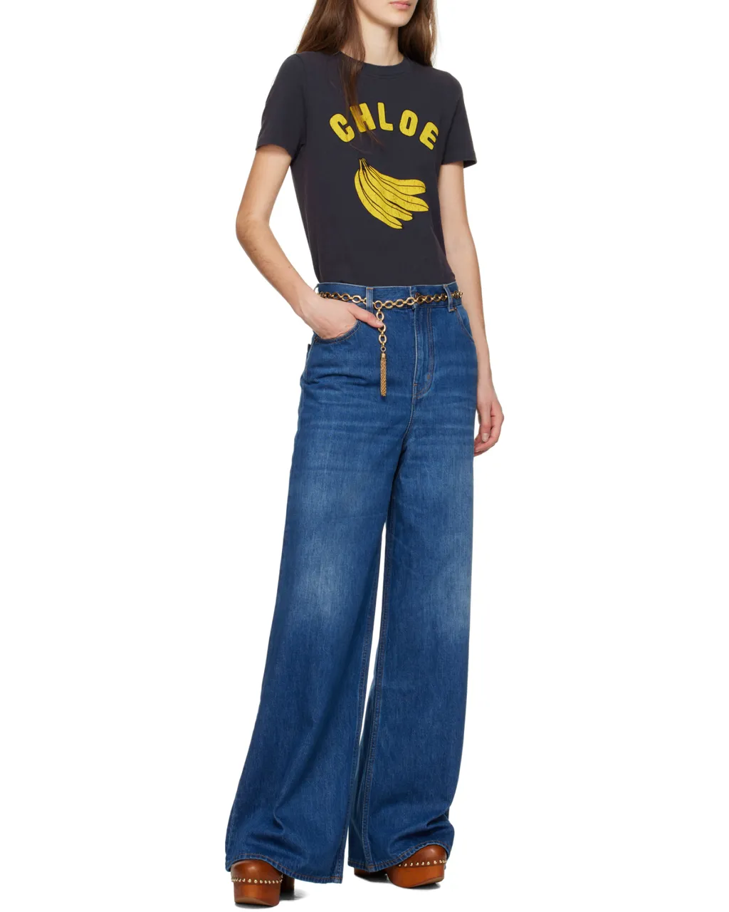 Wide-Leg Palazzo Jeans