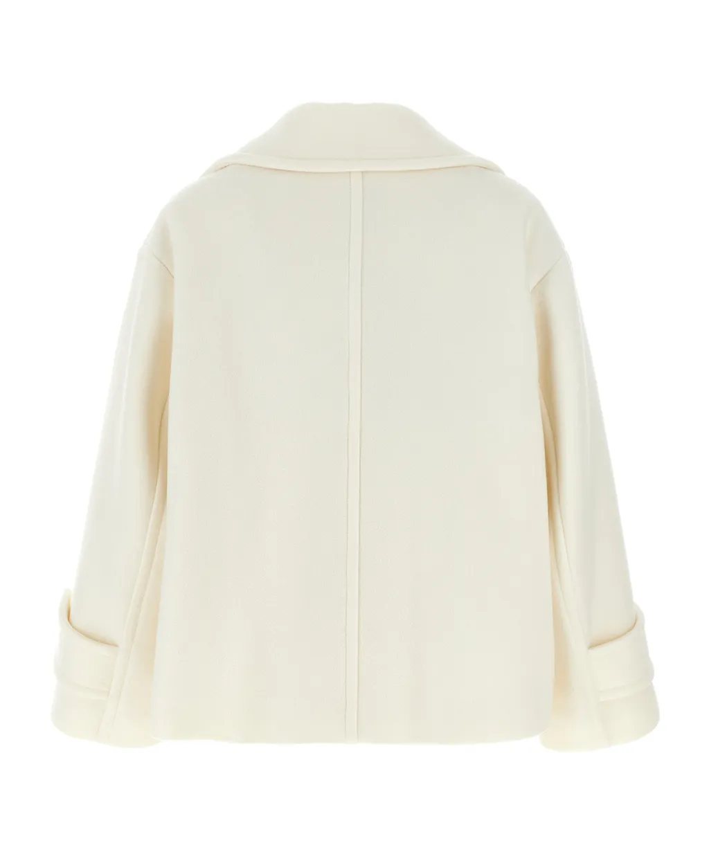 Double-Breasted Long-Sleeved Coat
