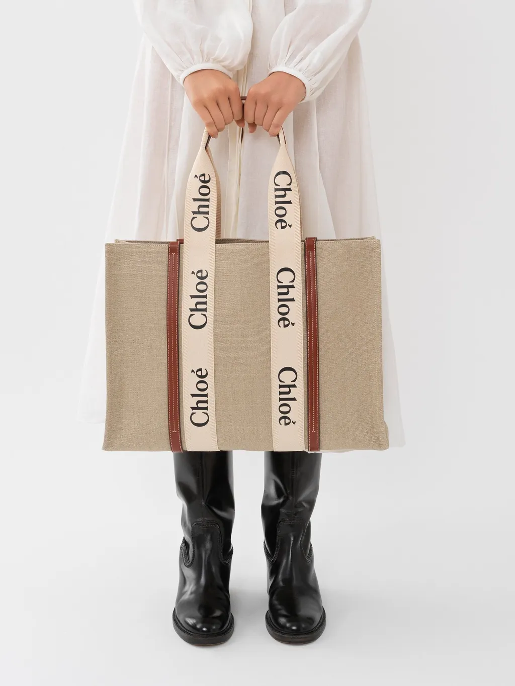 Woody Large Cotton Tote Bag