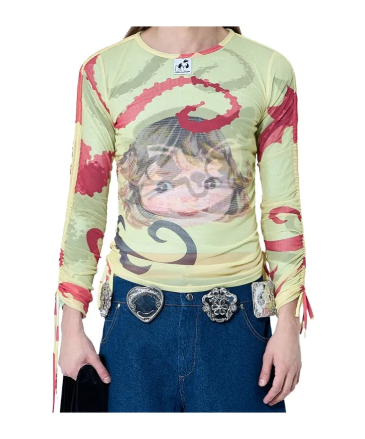 Ballast Mesh Long Sleeve Top