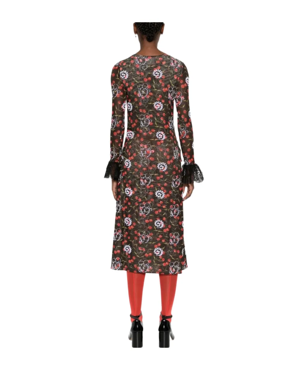 Windsucker Translucent Mid-Length Dress