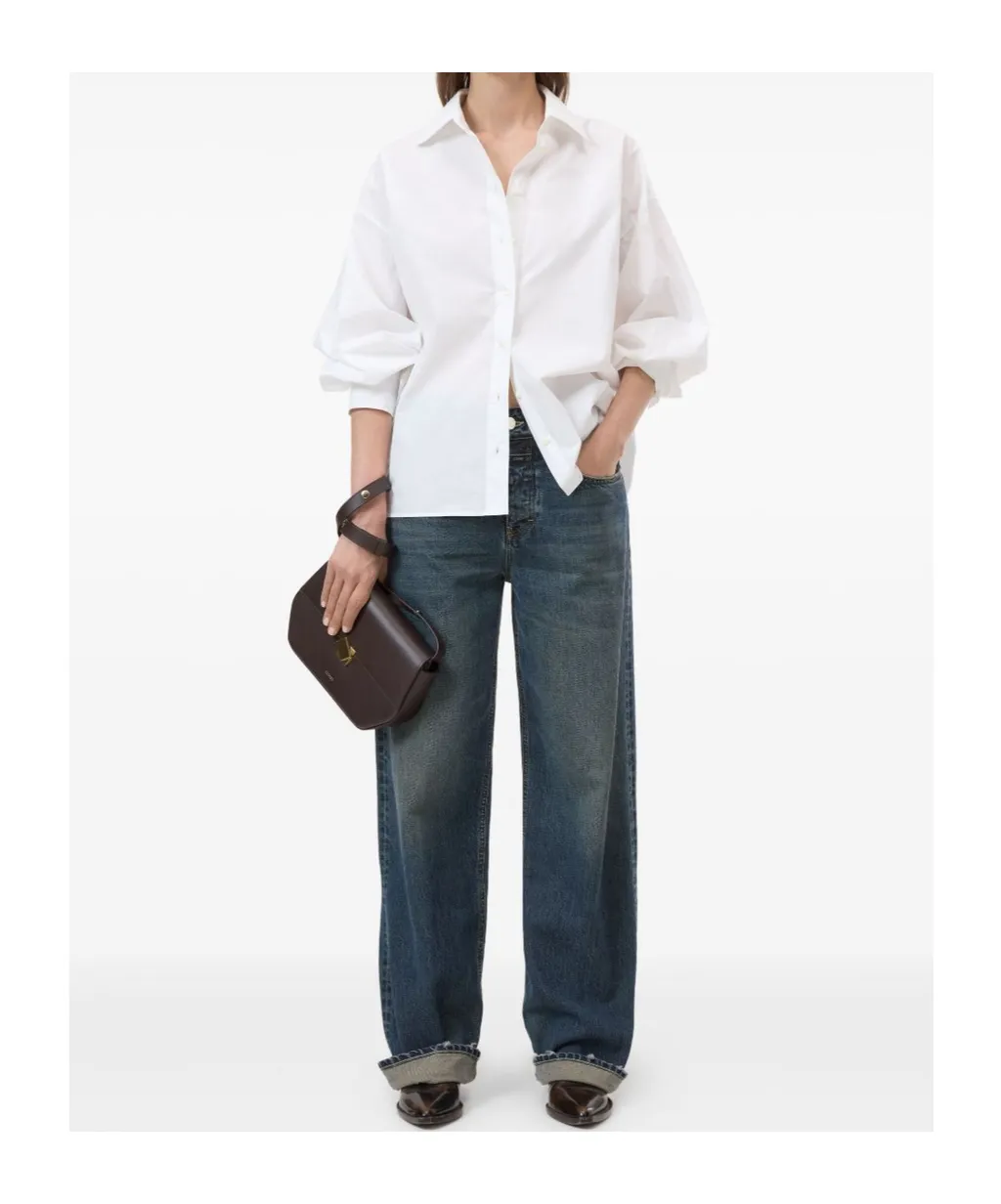 Long-Sleeve Collared Shirt