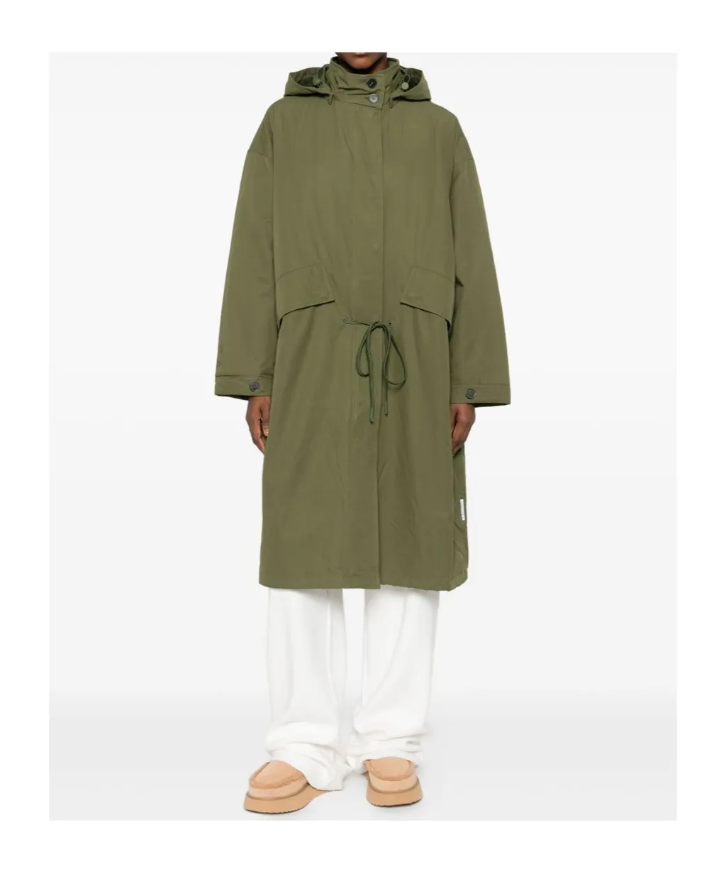 Hooded Drawstring Coat