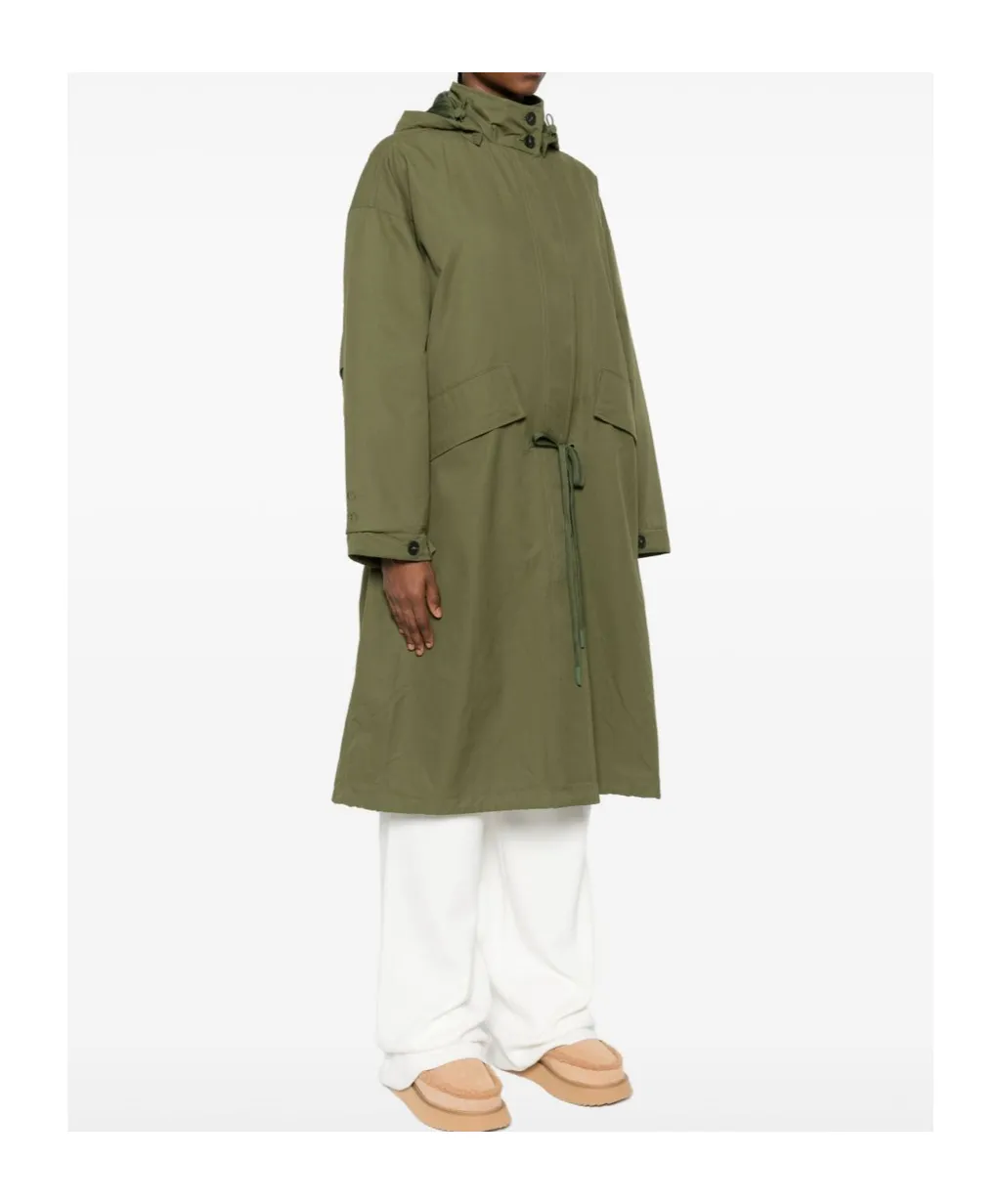 Hooded Drawstring Coat
