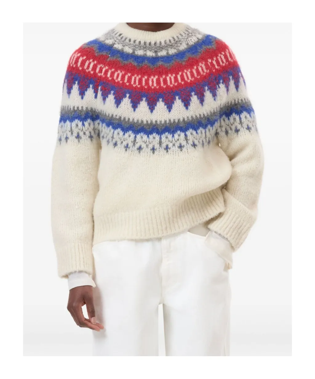 Fairisle-Pattern Crew-Neck Sweater