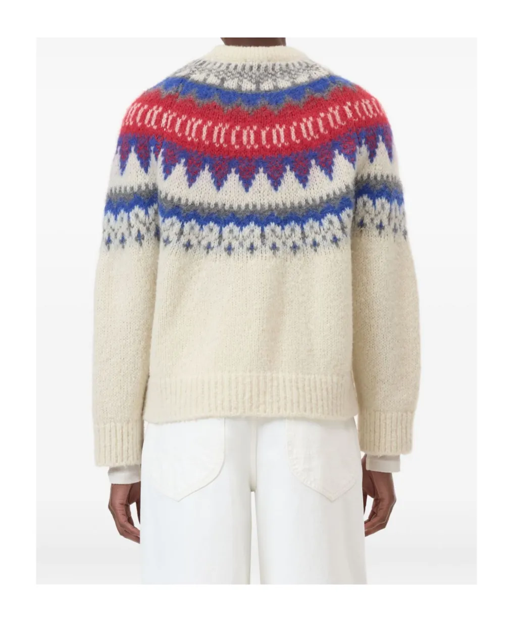 Fairisle-Pattern Crew-Neck Sweater