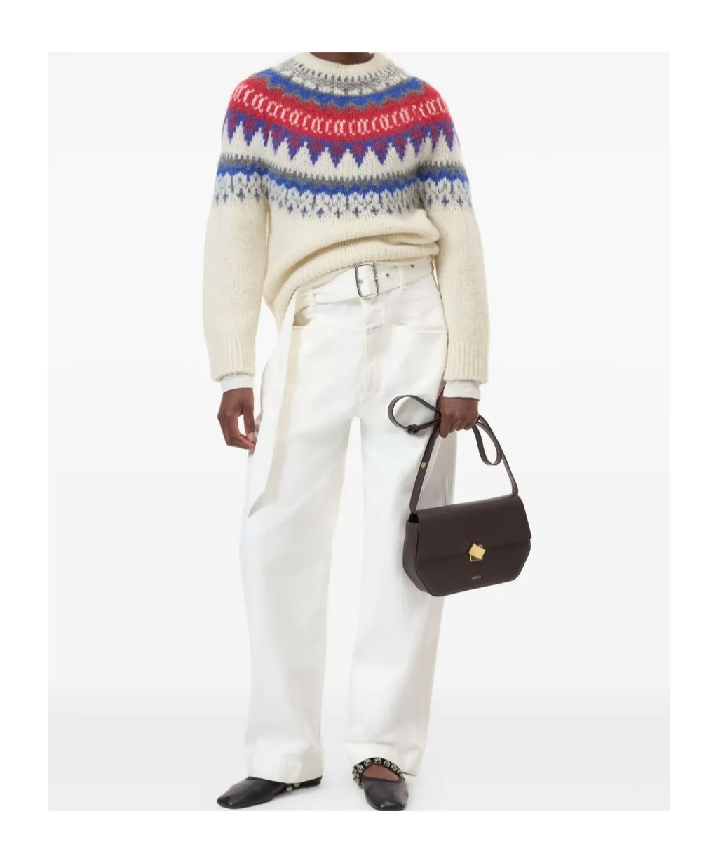 Fairisle-Pattern Crew-Neck Sweater