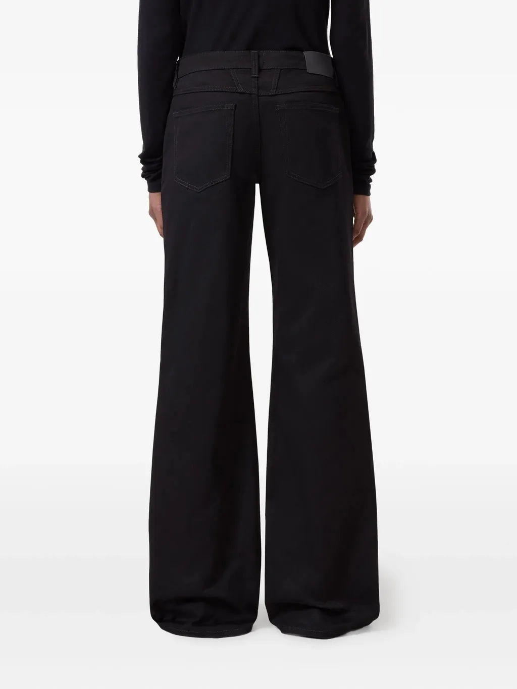Embroidered High-Rise Jeans