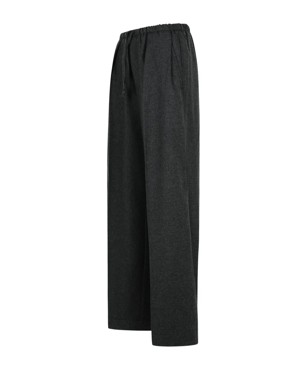 Drawstring Wool-Blend Pants