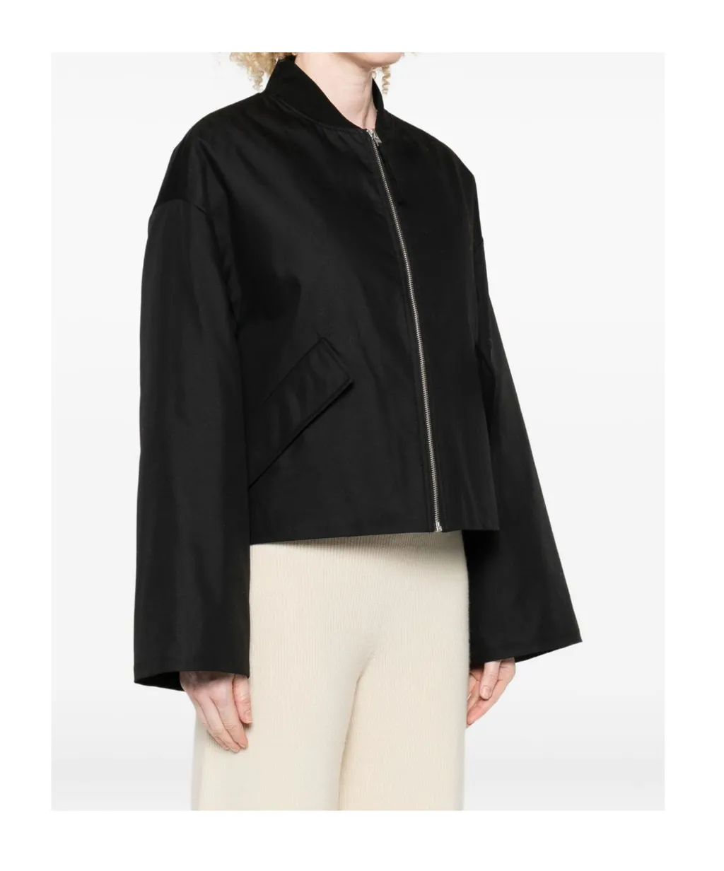 Ribbed Zip-Up Baseball Jacket