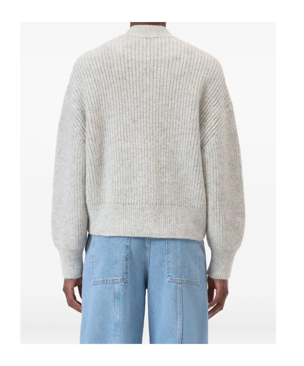 V-Neck Ribbed Cardigan