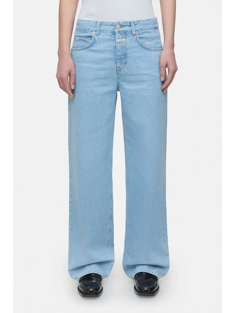 Wide-Leg Denim Jeans