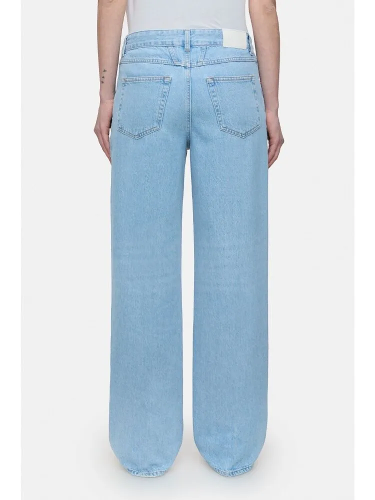 Wide-Leg Denim Jeans