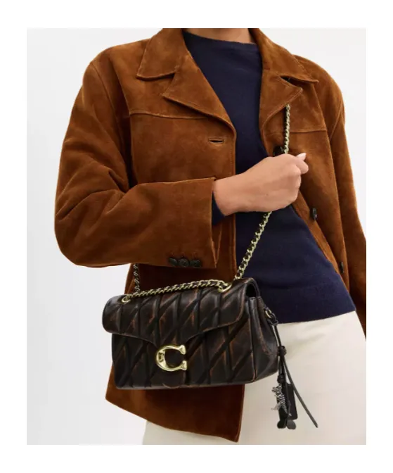 Tabby Shoulder Bag 26 In Loved Leather With Quilting