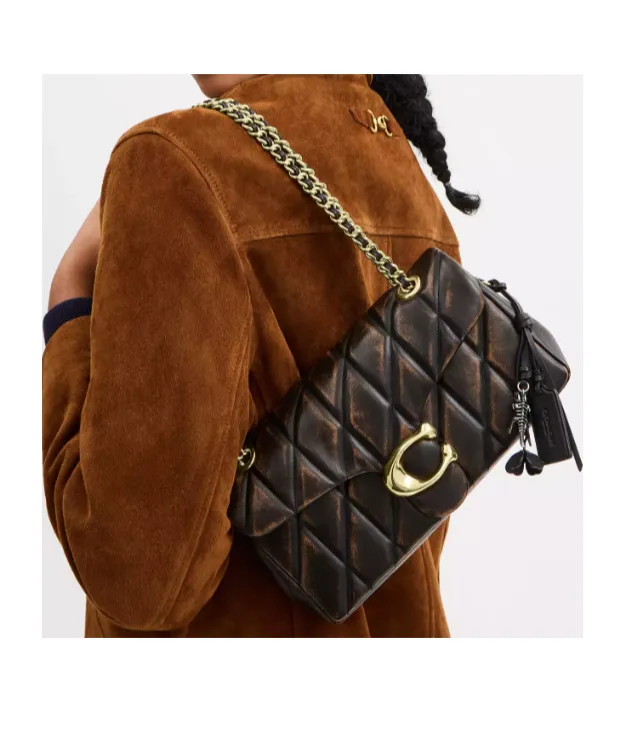 Tabby Shoulder Bag 26 In Loved Leather With Quilting