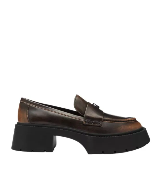 Leah Logo-Plaque Loafers