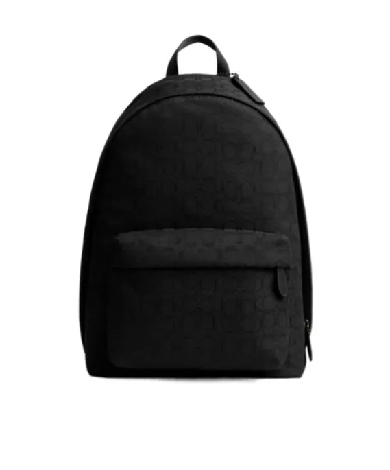 Monogram-Pattern Backpack
