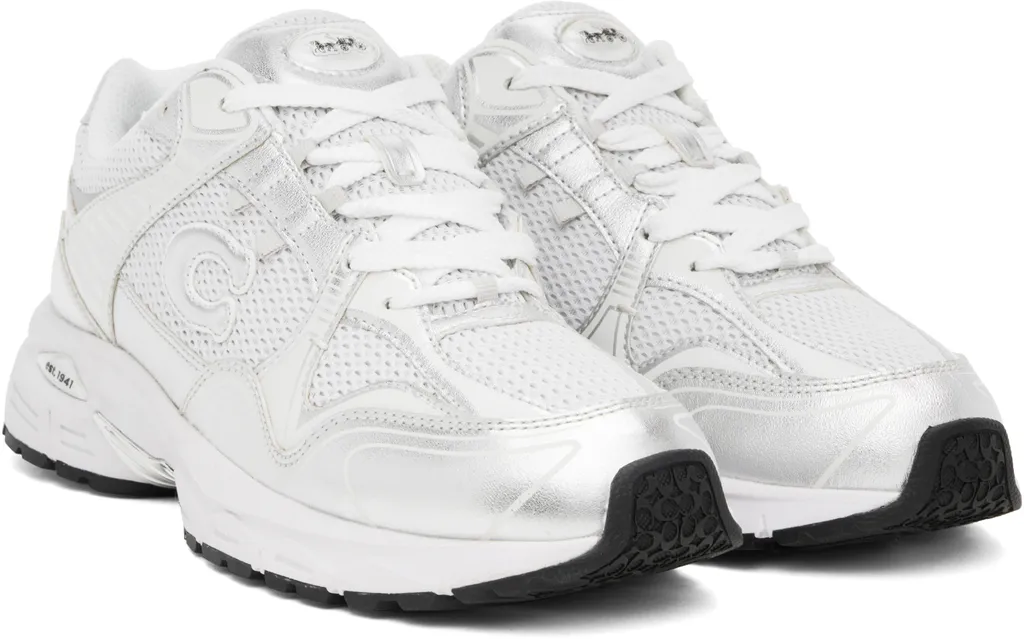 C301 Low-Top Panelled Trainers