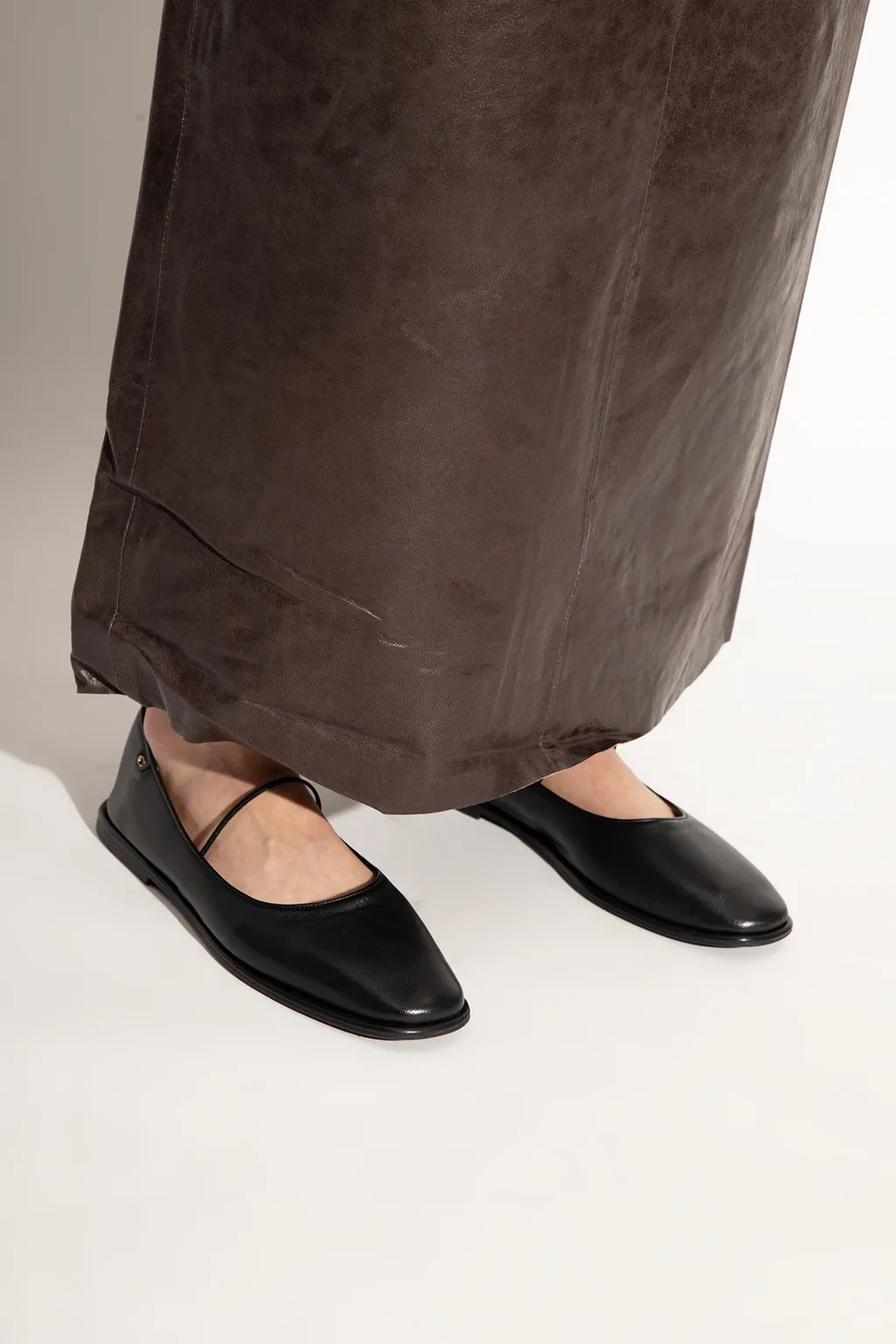Emilia Leather Ballerina Shoes