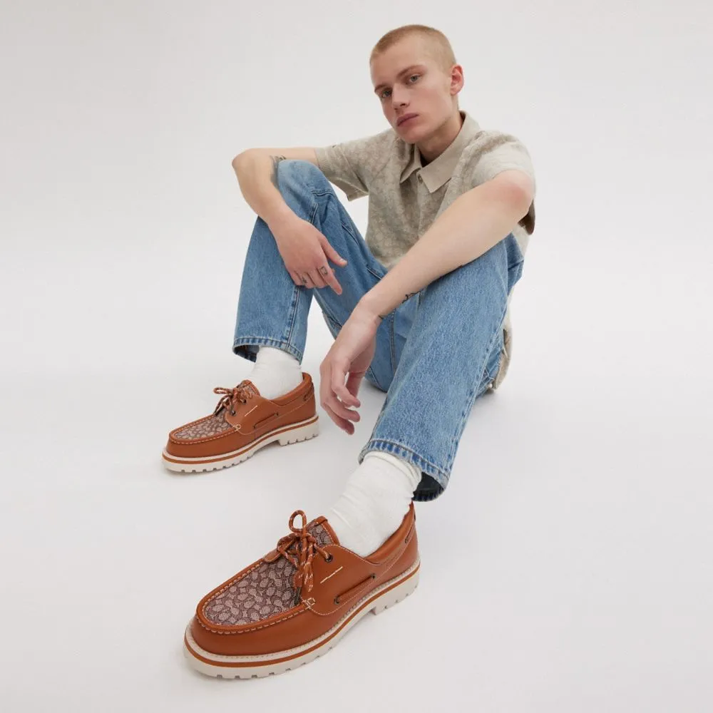 Benson Panelled Boat Shoes