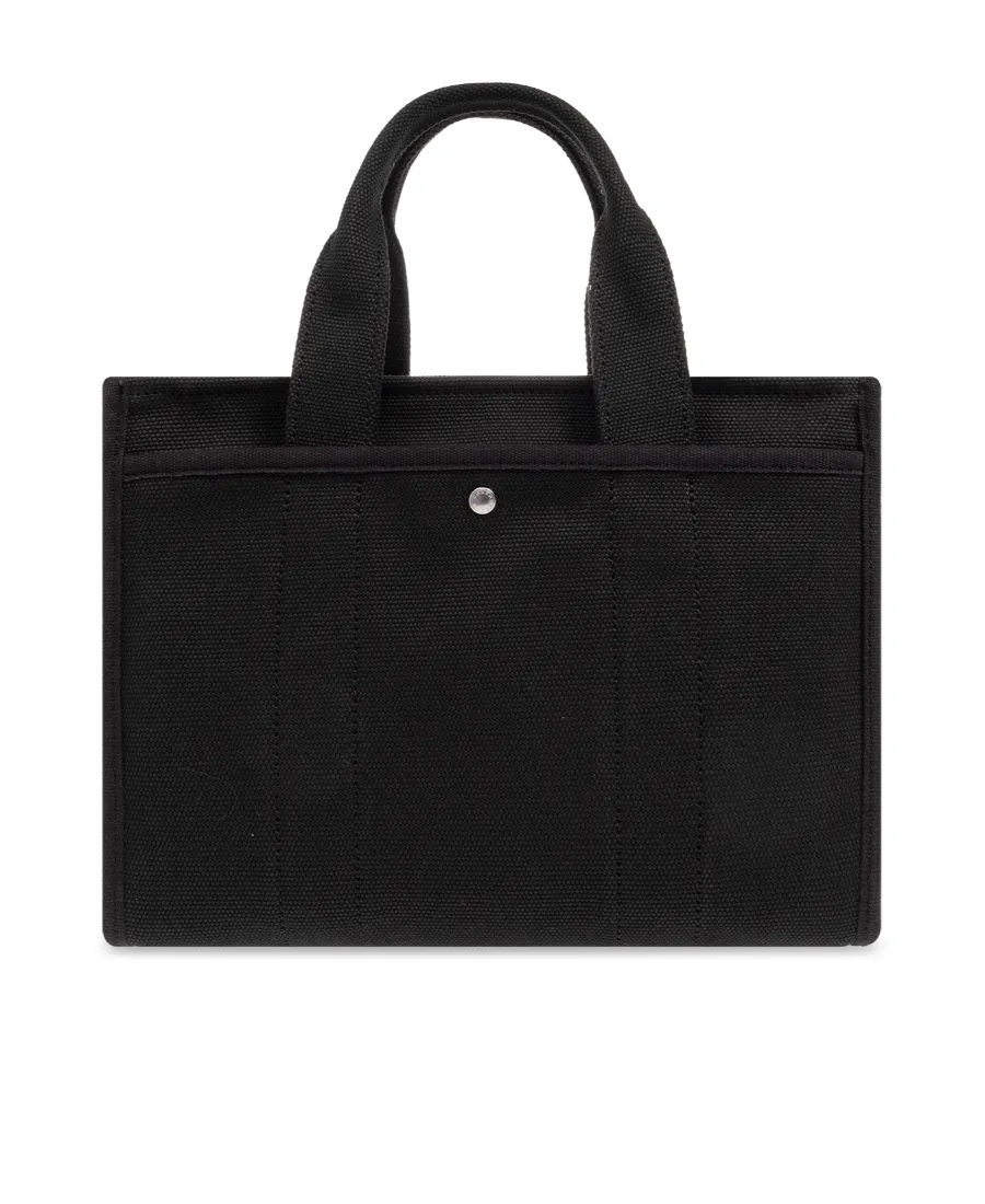 Logo Embroidered Top Handle Bag