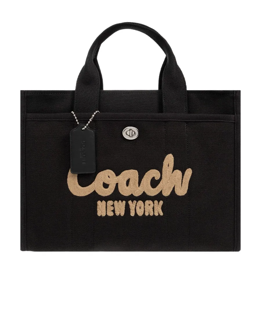 Logo-Embroidered Shopper Bag