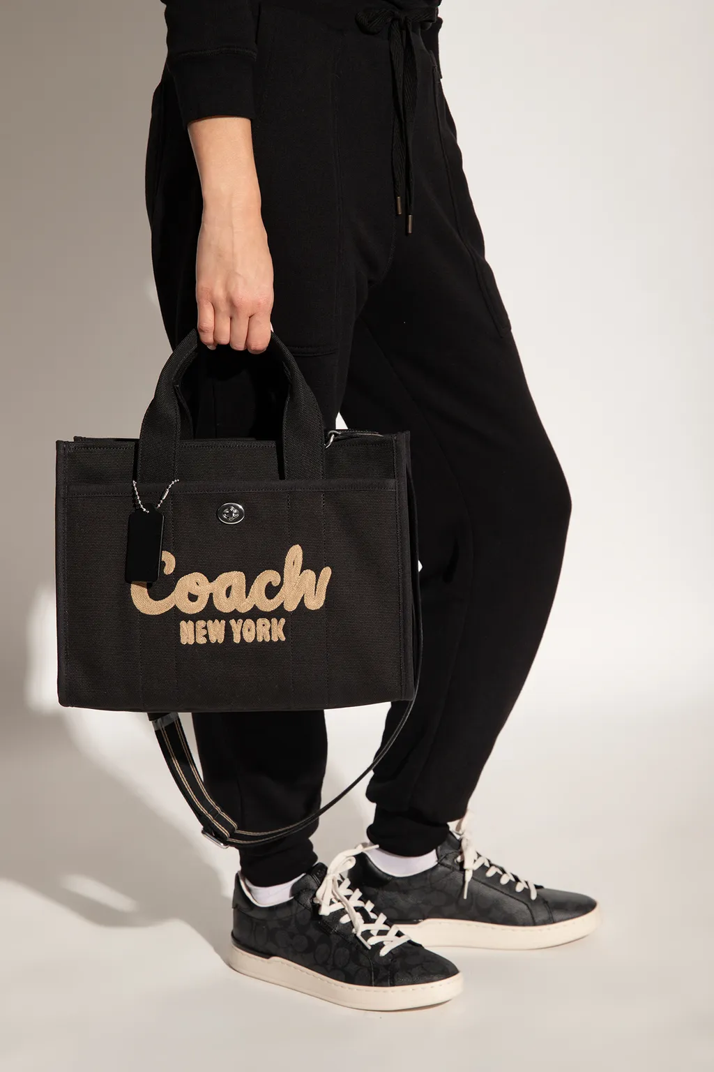 Logo-Embroidered Shopper Bag