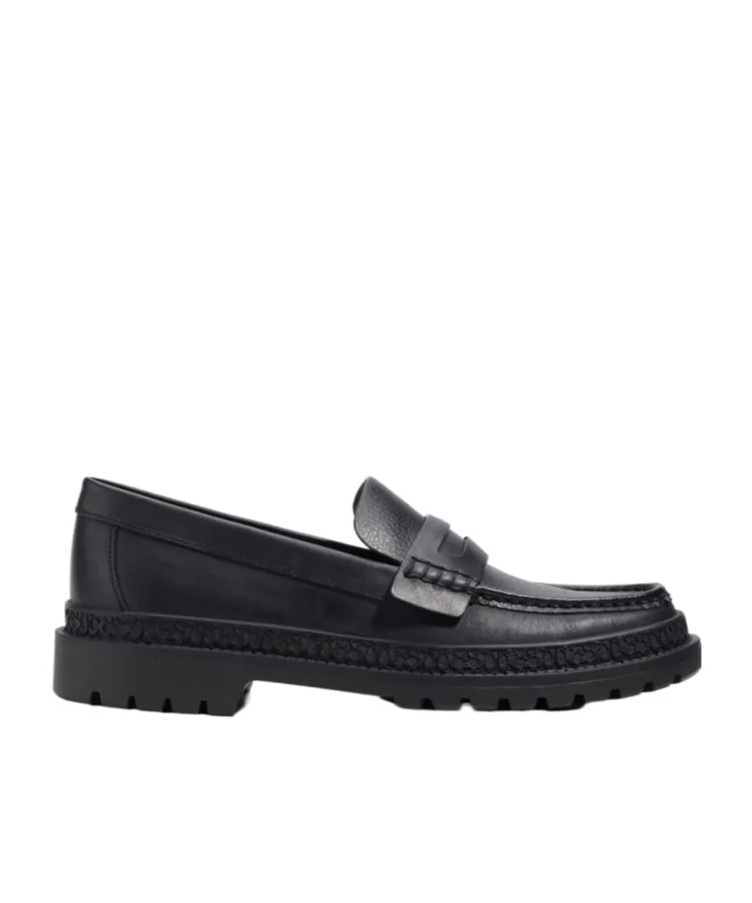 Penny-Slot Leather Loafers
