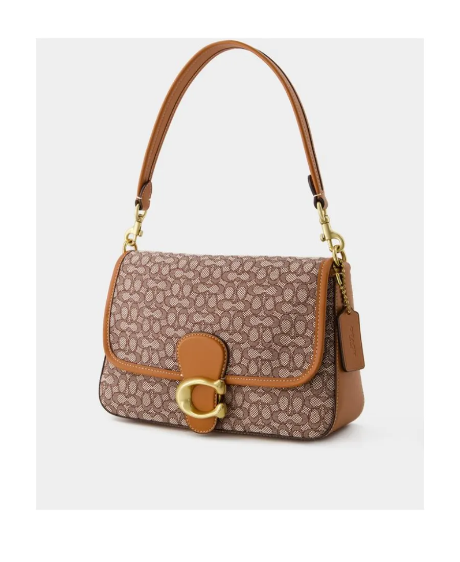 Tabby Monogram-Jacquard Canvas Shoulder Bag