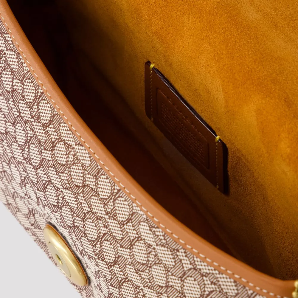 Tabby Monogram-Jacquard Canvas Shoulder Bag
