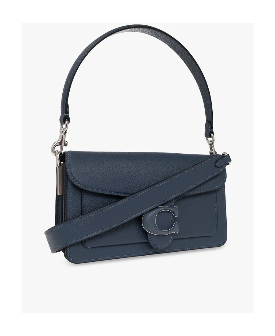 Tabby Logo Plaque Shoulder Bag