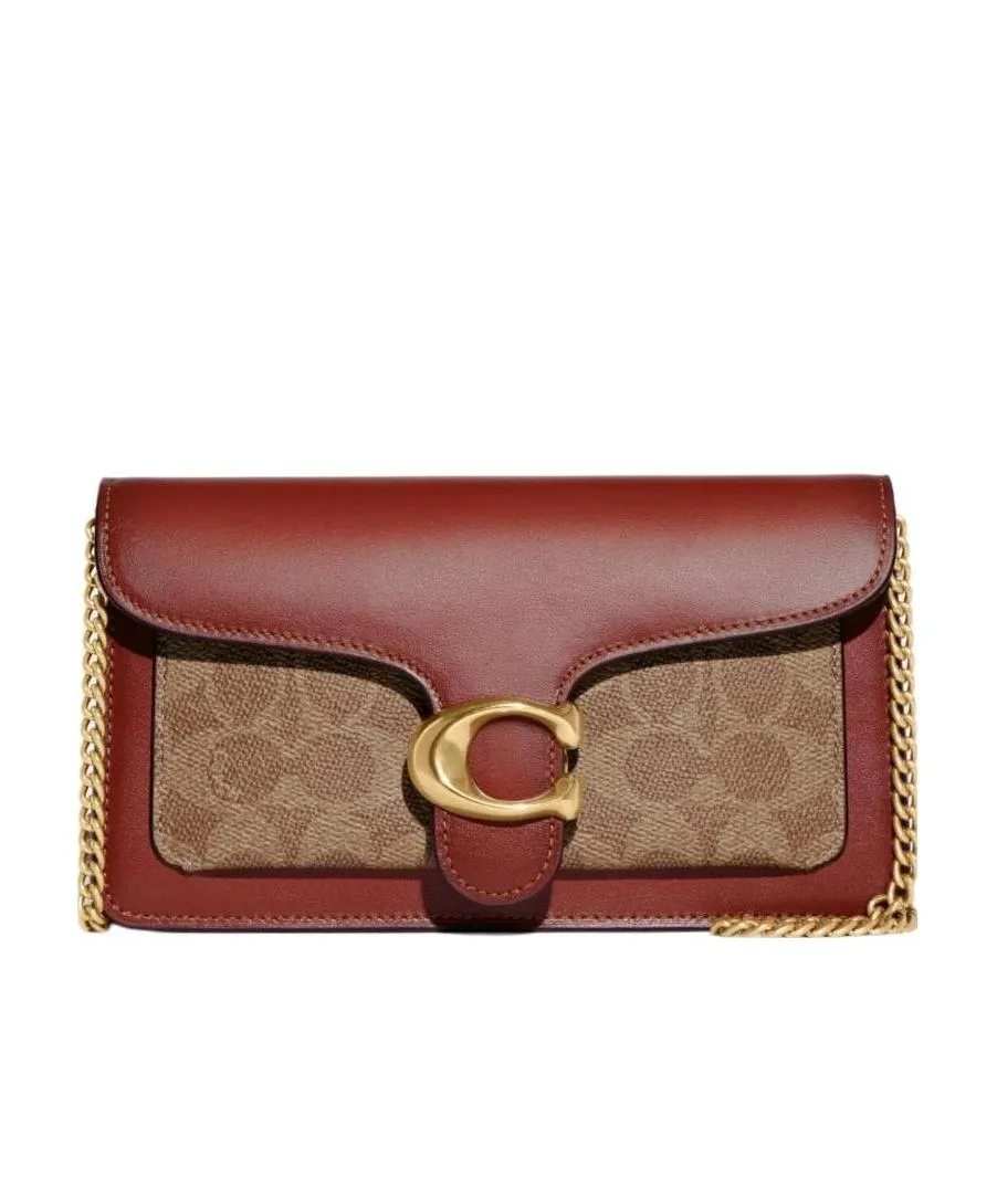 Tabby Logo Plaque Clutch