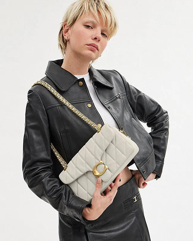 Tabby 26 Logo Plaque Quilted Crossbody Bag