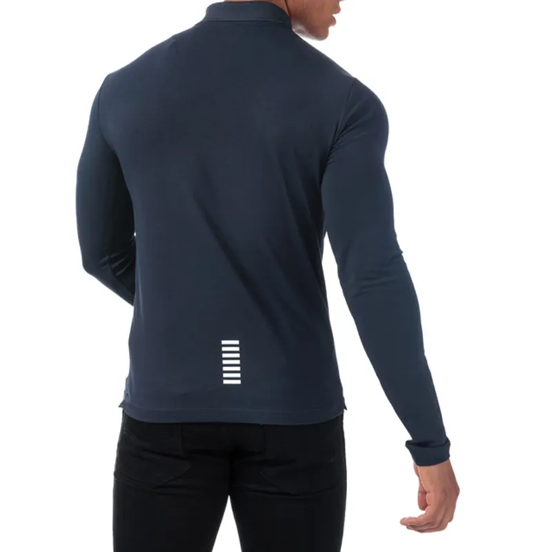 Long-Sleeved Polo Shirt