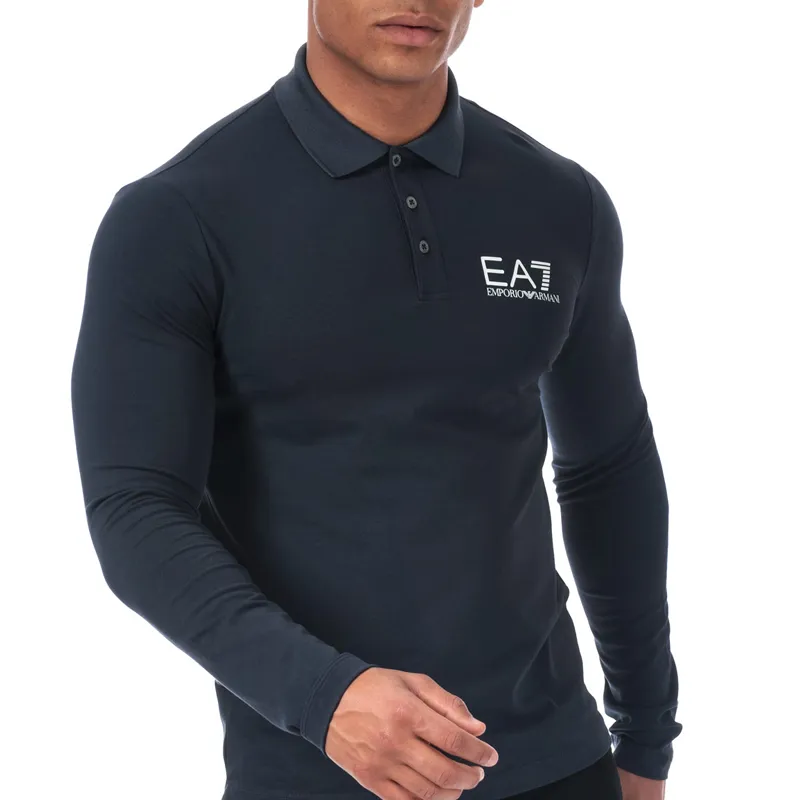 Long-Sleeved Polo Shirt