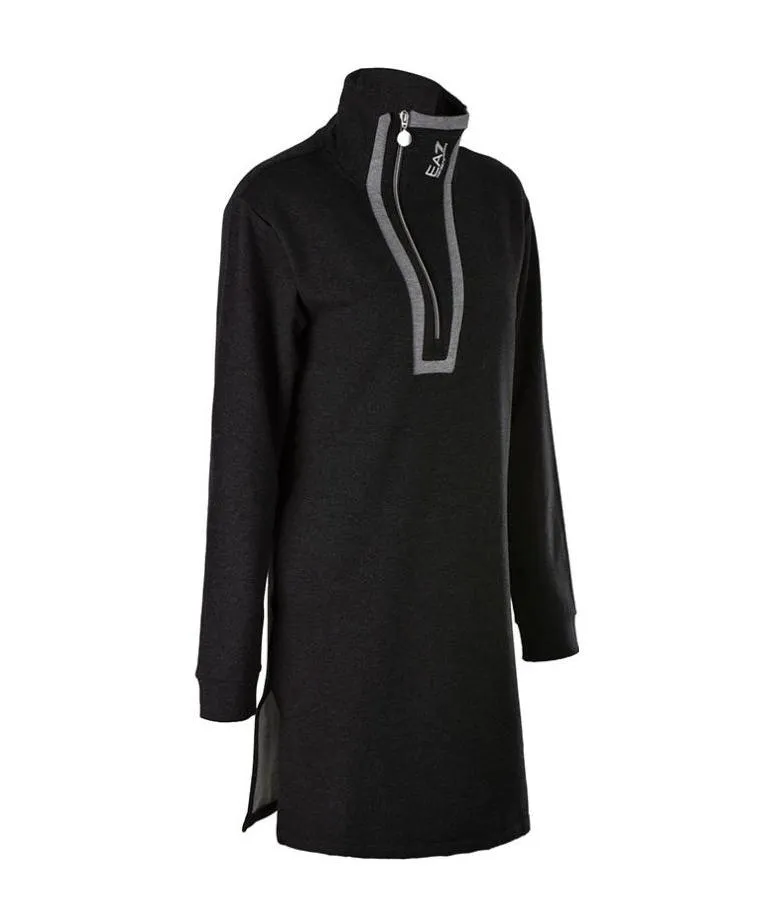 Long-Sleeved Dress With Slit