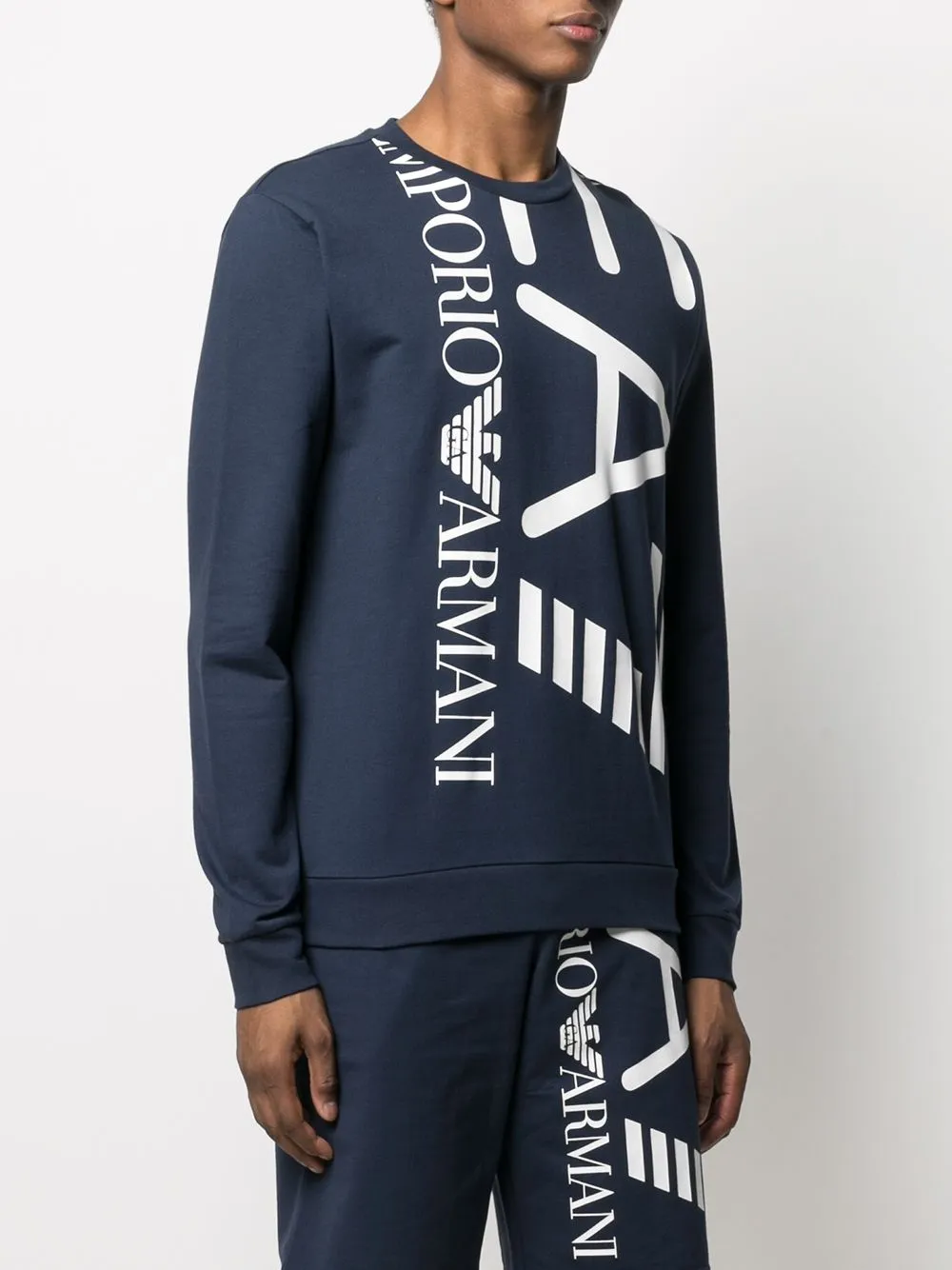 Logo Print Round Neck Sweatshirt