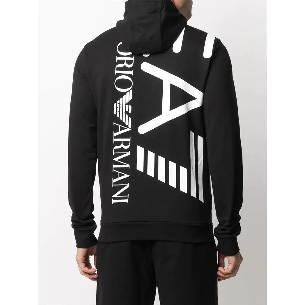 Logo-Print Drawstring Hoodie
