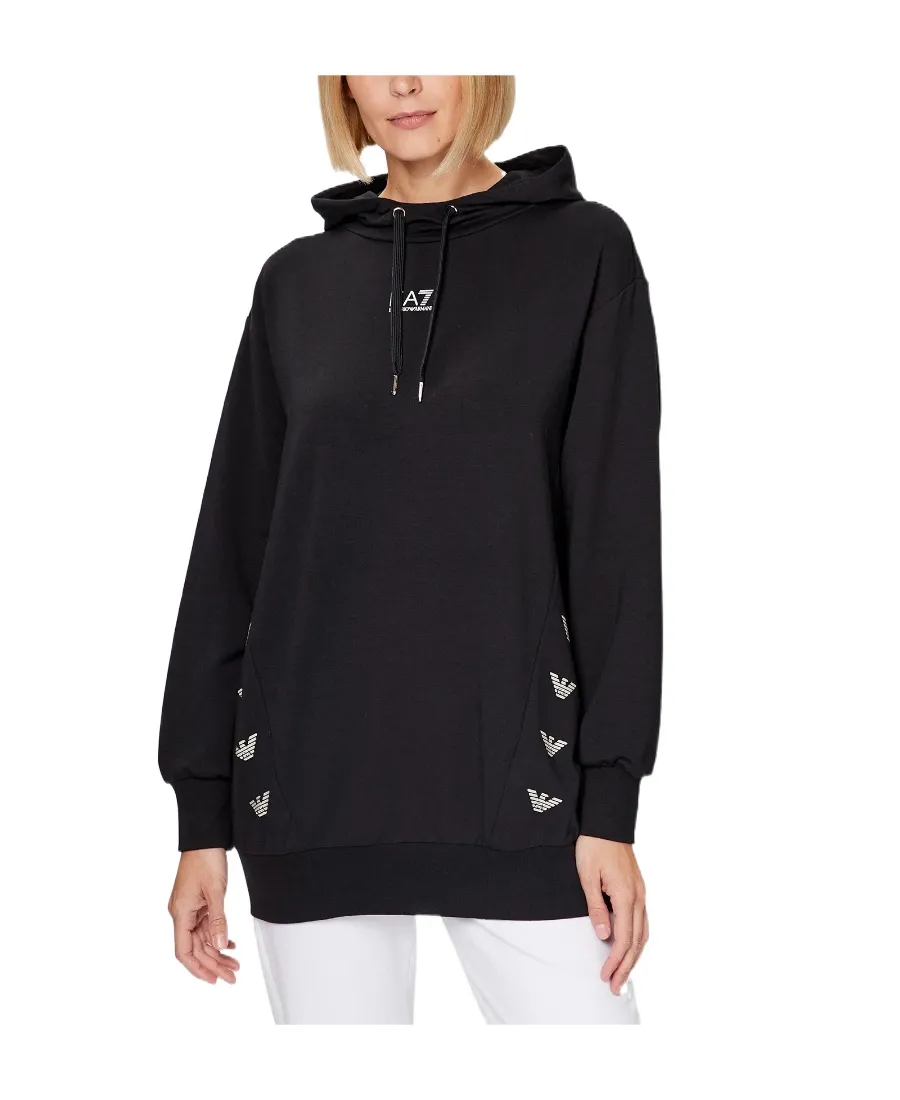 Logo-Print Long-Sleeve Hoodie