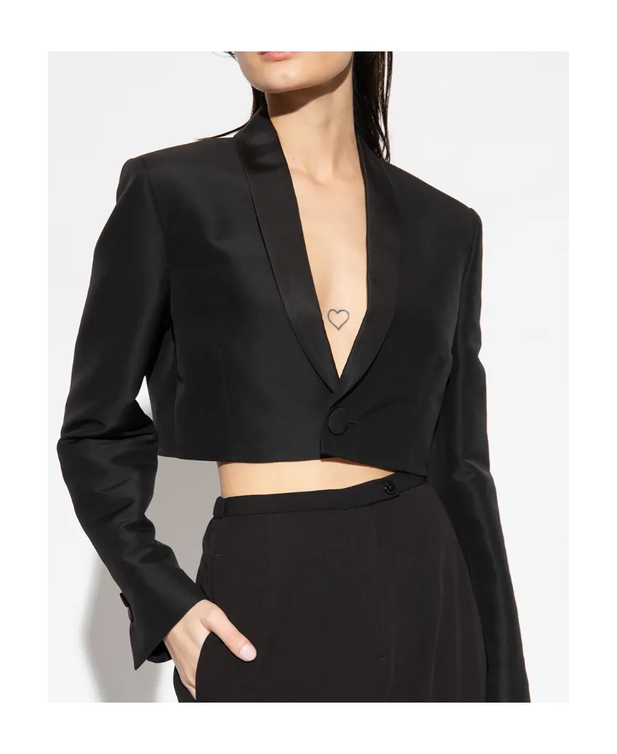 V-Neck Short Blazer