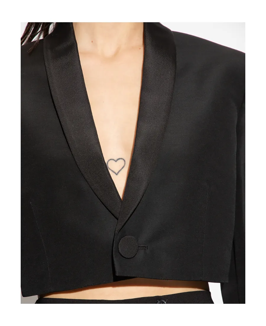 V-Neck Short Blazer