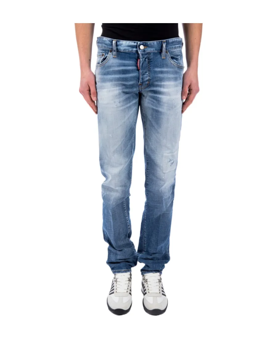 Logo Embroidered Straight Leg Jeans